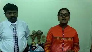 2nd International CS Olympiad Zonal Rank Holder(2017-18)Ms VARSHINI K, Chinmaya Vidyalaya, Chennai