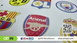 #AIN #NEW Upgraded UV DTF AJ-6090UV Super Soft UV Ink Silicon Hot Transfer film Solution On Fabrics