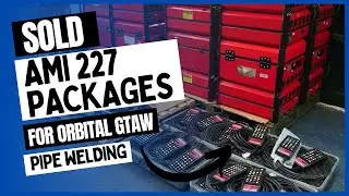 Ready for Shipping; AMI 227 orbital welding packages. Complete with pipe welding heads.