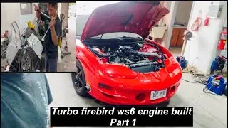 Pontiac trans am firebird ws6 turbo getting built motor