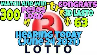SWERTRES HEARING TODAY (JUNE 24 2021) 3D LOTTO GUIDE AND STL PROBABLE NUMBERS and POSIBLE GUIDE.!