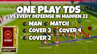 How to BEAT EVERY DEFENSE IN MADDEN 22 FOR ONE PLAY TOUCHDOWNS! [Washington Gun Bunch NEXT GEN]