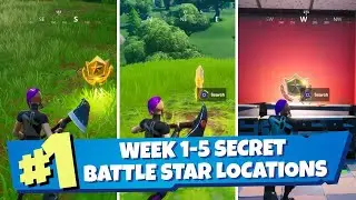 Week 1 - 5 Secret Battle Star Location Guide - Fortnite Season 10 Find Battle Star in Loading Screen