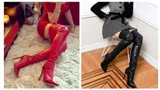 Top trending different designs of Leather_Long_Boots for women's 2026 #2026 #leather #long #boots