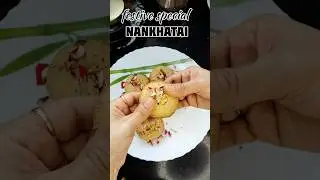Nankhatai Recipe | No Maida Cookies🍪 #ytshorts #trending #easyrecipe #festival#shortsfeed