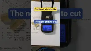 Gem 4: Golden Labradorite part 1 #gem #gemstone #faceting #labradorite #jewelry #crystals