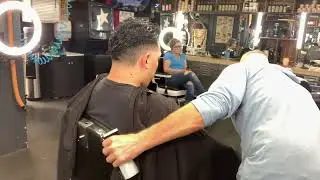 Naked barber