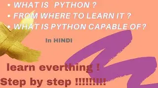 From where to learn python in Hindi !