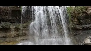 Rock Glen Falls ULTRA WIDE 4K - Travel Vlog #1
