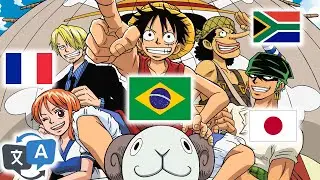 One Piece but the straw hats speak their native language