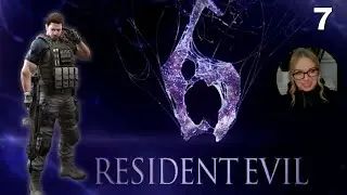 First Time Playing Resident Evil 6 Playthrough | Part 7 | CHRIS - Chapter 2