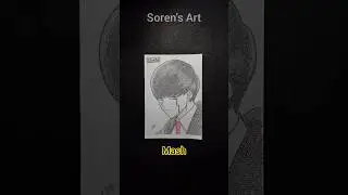 Mash Burnedead drawing with his name | Soren's Art #mashlemagicandmuscles #anime #drawing #sjram
