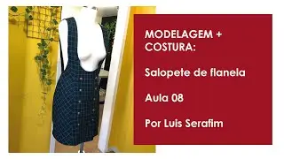 MODELAGEM + COSTURA: salopete de flanela