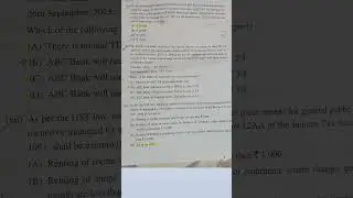 MCQ Direct tax and Indirect tax CMA inter December 2024 previous year questions#june2025#tax