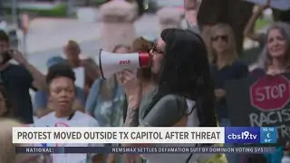 Protest at Texas Capitol moved outside after reported threat