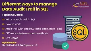 Different ways to manage Data Audit Trail in MS SQL
