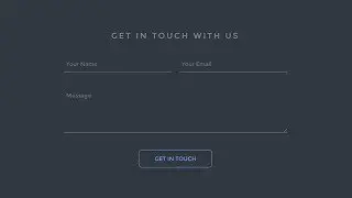 Responsive Contact Section Using HTML & CSS