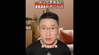 一场注定更撕裂的2026新西兰大选！#新西兰