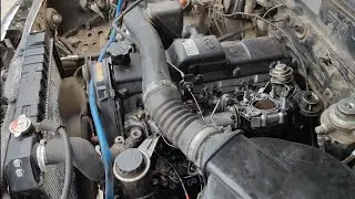 how to toyota1kz te engine white smoke problem easy solution