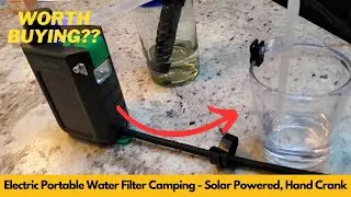 Worth It? Greeshow Electric Portable Water Filter Camping  Solar Powered, Hand Crank, USB Charging
