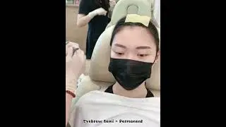 Eyebrow Semi Permanent makeup. Embroidery/ Microblading