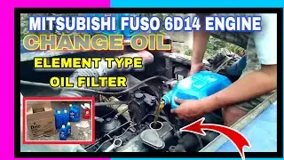 PAANO MAG CHANGE OIL NG MITSUBISHI FUSO 6D14 ENGINE | Je Ads Tv