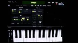 Como poner vibrato a la trompeta en Korg iM1
