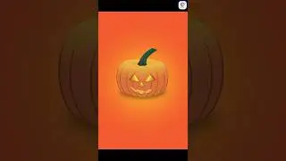 Halloween Pumpkin Illustration 🎃 | Adobe illustrator #shorts #halloween #vectorart