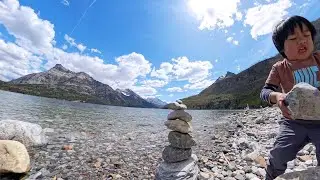 WATERTON LAKES NATIONAL PARK ALBERTA, CANADA BORDERS THE GLACIERS OF MONTANA, USA.