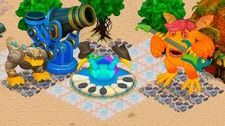 Riff, T-Rox, Quibble - Air Island Powerful Trio CLOSE-UP (My Singing Monsters)