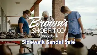 Sidewalk Sandal Sale Ad For Brown's Freeport