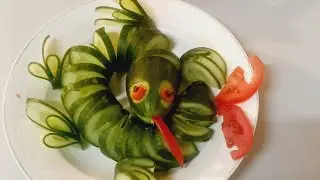 Cucumber & tometo decoration ideas| |Thaitreak|carving |garnish |viral vedio