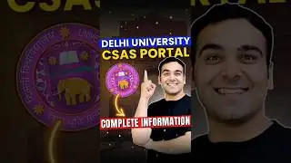 DU CSAS Portal Complete Information 🔥 #shorts