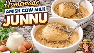 Amish Cow Milk Junnu (Colostrum Milk Pudding) #dessert #trending#vitamind  #food #healthy 