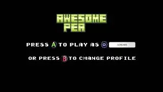 Awesome Pea Title Screen (PC, PS4, Xbox One, Switch, Vita)