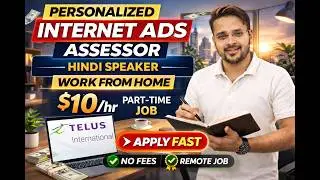 Work From Home Job 2026 🔥 $10 Per Hour | Hindi Speaker Required | TELUS Remote Job