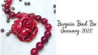 Bargain Bead Box Monthly Subscription Unboxing January 2022!🌹🌹🌹