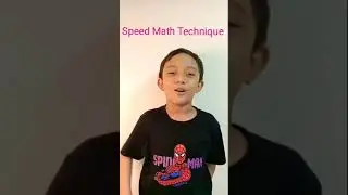 Brotherscorner 2021: Speed Math Technique