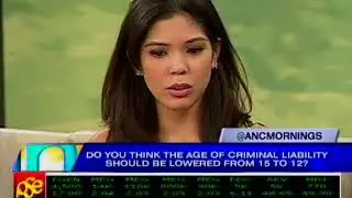Do you think the age of criminal liability should be lowered from 15 to 12?