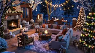Christmas Jazz Music 2025 in Outdoor Living Area🎄 Instrumental Jazz Piano Music for Perfect Holiday