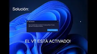 Solución: ''No se ha detectado el servicio VT''. Aunque SÍ está activado /NOXPLAYER. Windows 10/11.