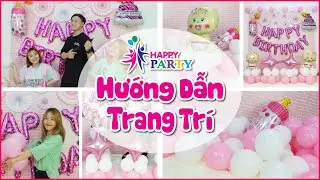 Hướng dẫn trang trí sinh nhật chủ đề màu Hồng vô cùng đơn giản cùng Happy Party