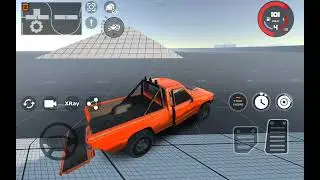 Crash simulator - red pickup