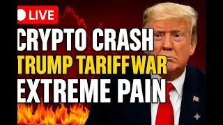 🔴 CRYPTO CRASH LIVE! TRUMP TARIFF WAR | EXTREME PAIN = MASSIVE OPPORTUNITY!!
