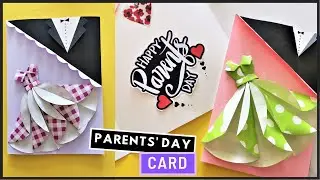 PARENTS DAY CARD making handmade ll Easy and Beautiful card for parents day ll Fathers Day card  DIY