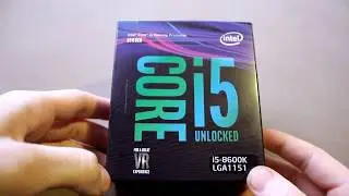 Intel Core i5 8600K unboxing