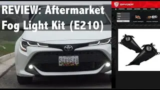 2019+ Corolla Hatchback: Spyder Automotive LED Fog Lamp Kit Review