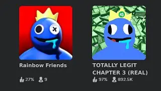 I Played RAINBOW FRIENDS COPIES On Roblox... (Weird)