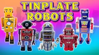 Windup Tinplate Robots | Lilliput Robot | Schylling Collector Series | Saint John, Shanghai Robots