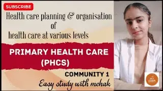 Primary health care (PHC) explained in hindi Bsc I GNM
